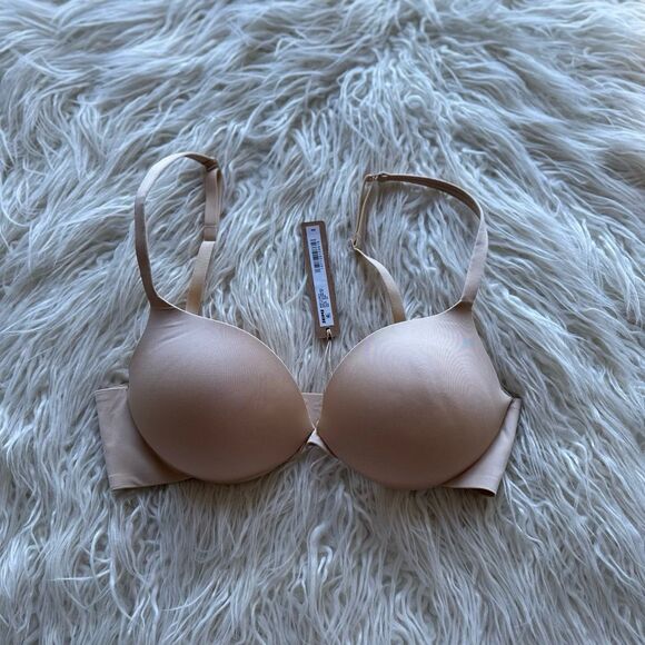 Skims Ultimate Push up Plunge Bra Sand Size 32C - Picture 1 of 7